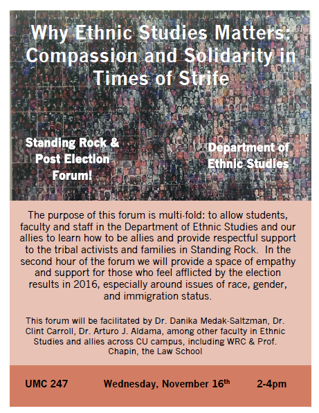 Ethnic Studies Matter flyer