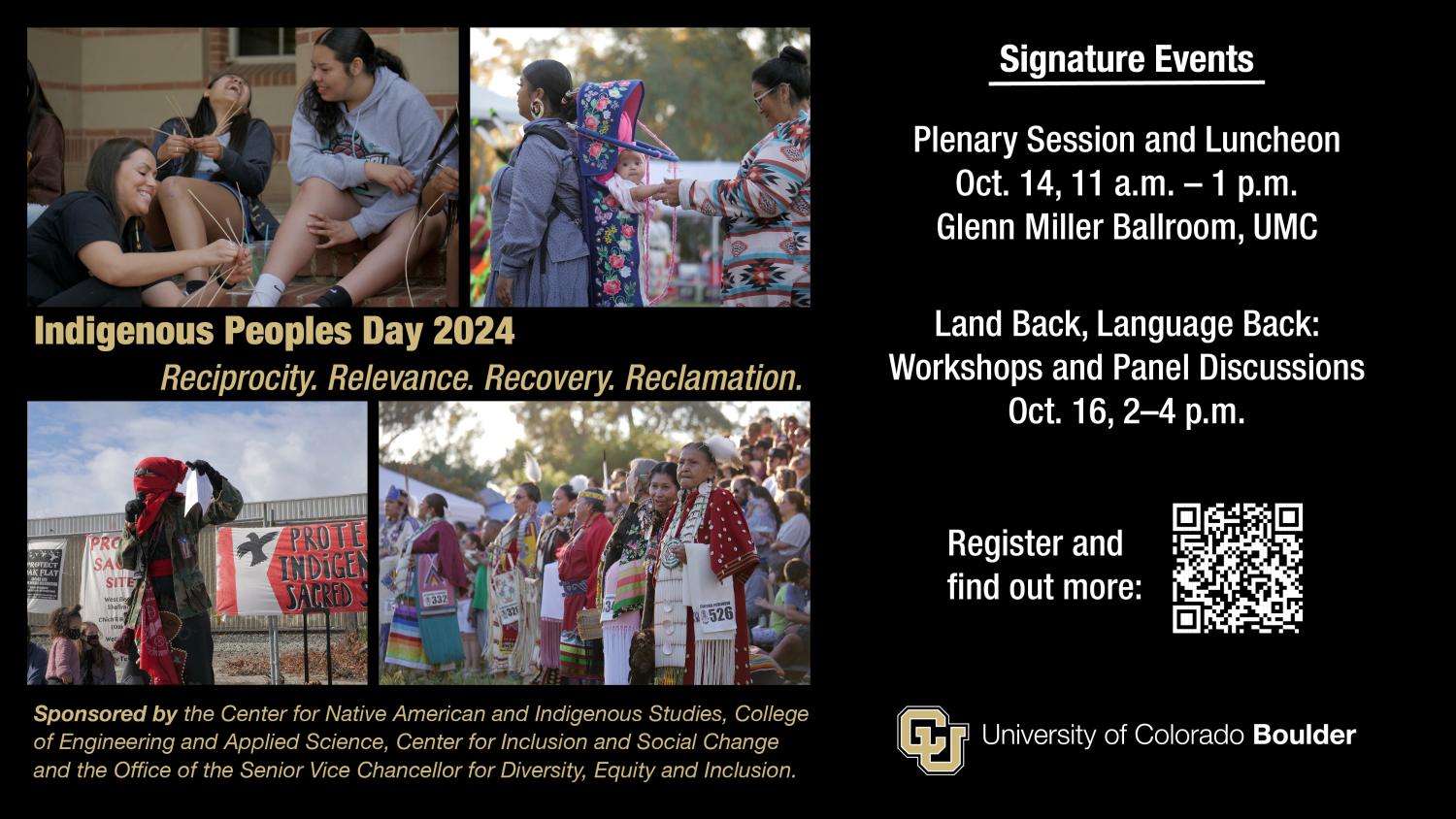 Indigenous Peoples Day 2024 Reciprocity. Relevance. Recovery. Reclamation
