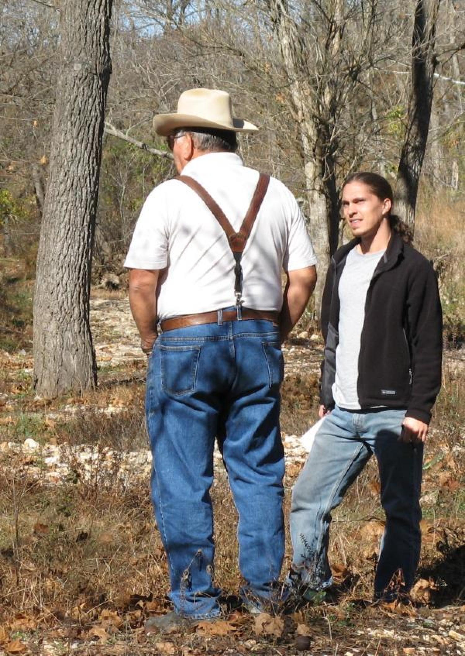 Cherokee Elder and Clint Carroll