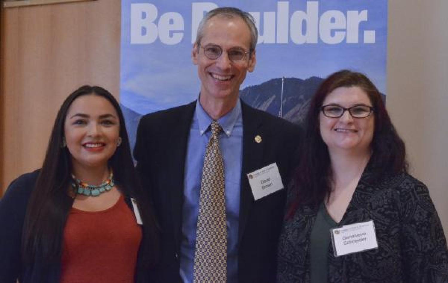 Sasha, David and Genevieve at Scholarship Banquet