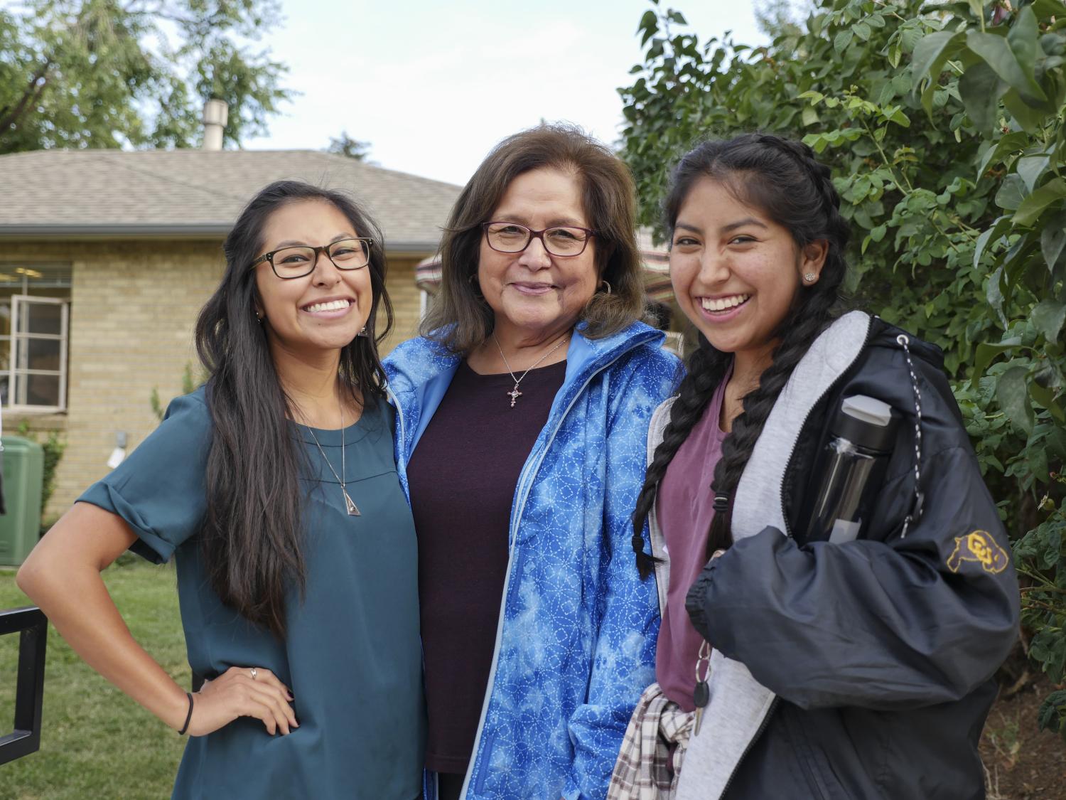 Students and family at Native Welcome
