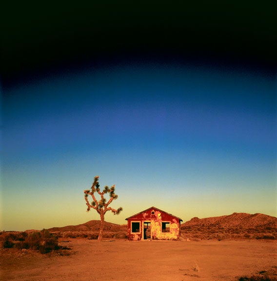 abandoned house on highway