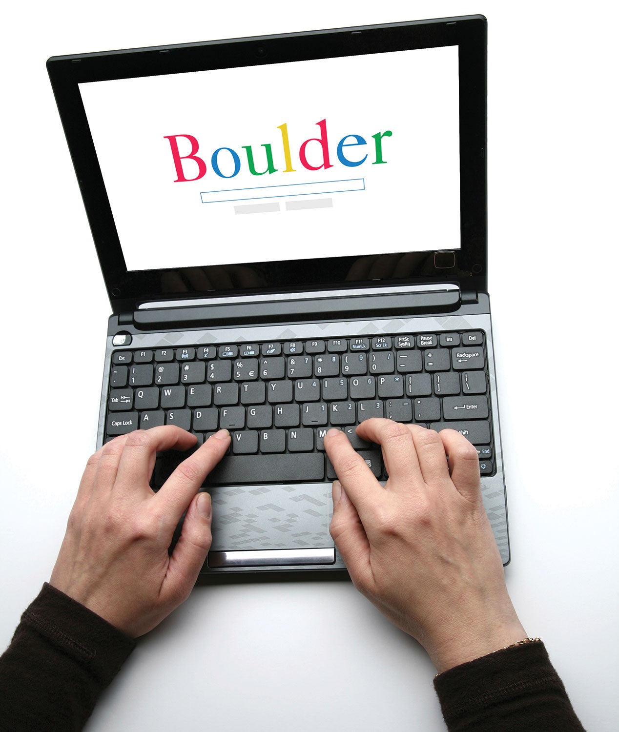 Boulder in Google letters