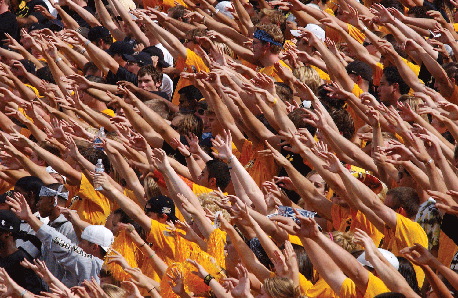 Students at a football game