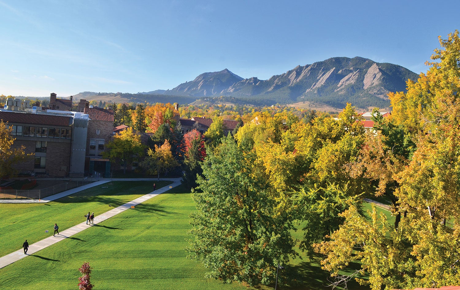 CU Boulder Quad in the Fall