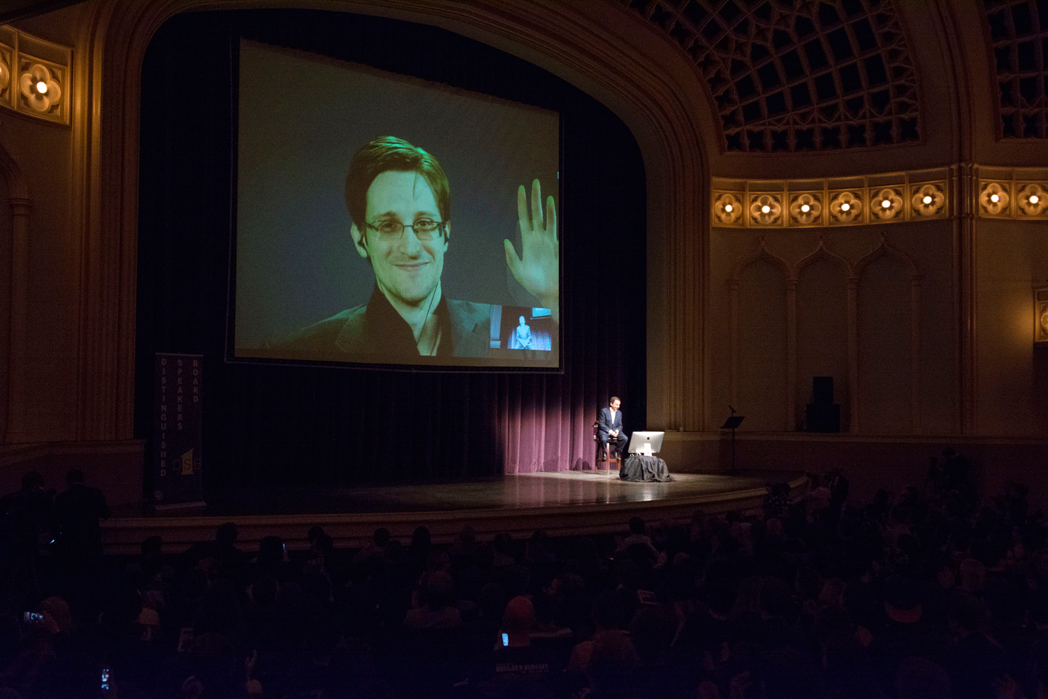 Edward Snowden at Macky 