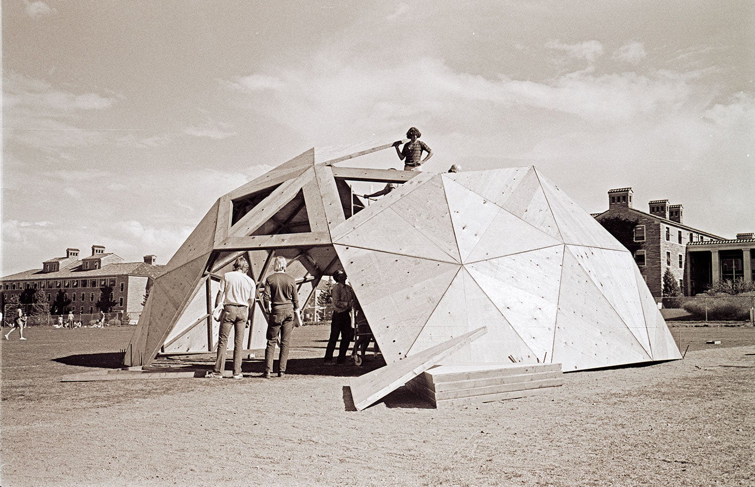 Old CU photo on Farrand Field