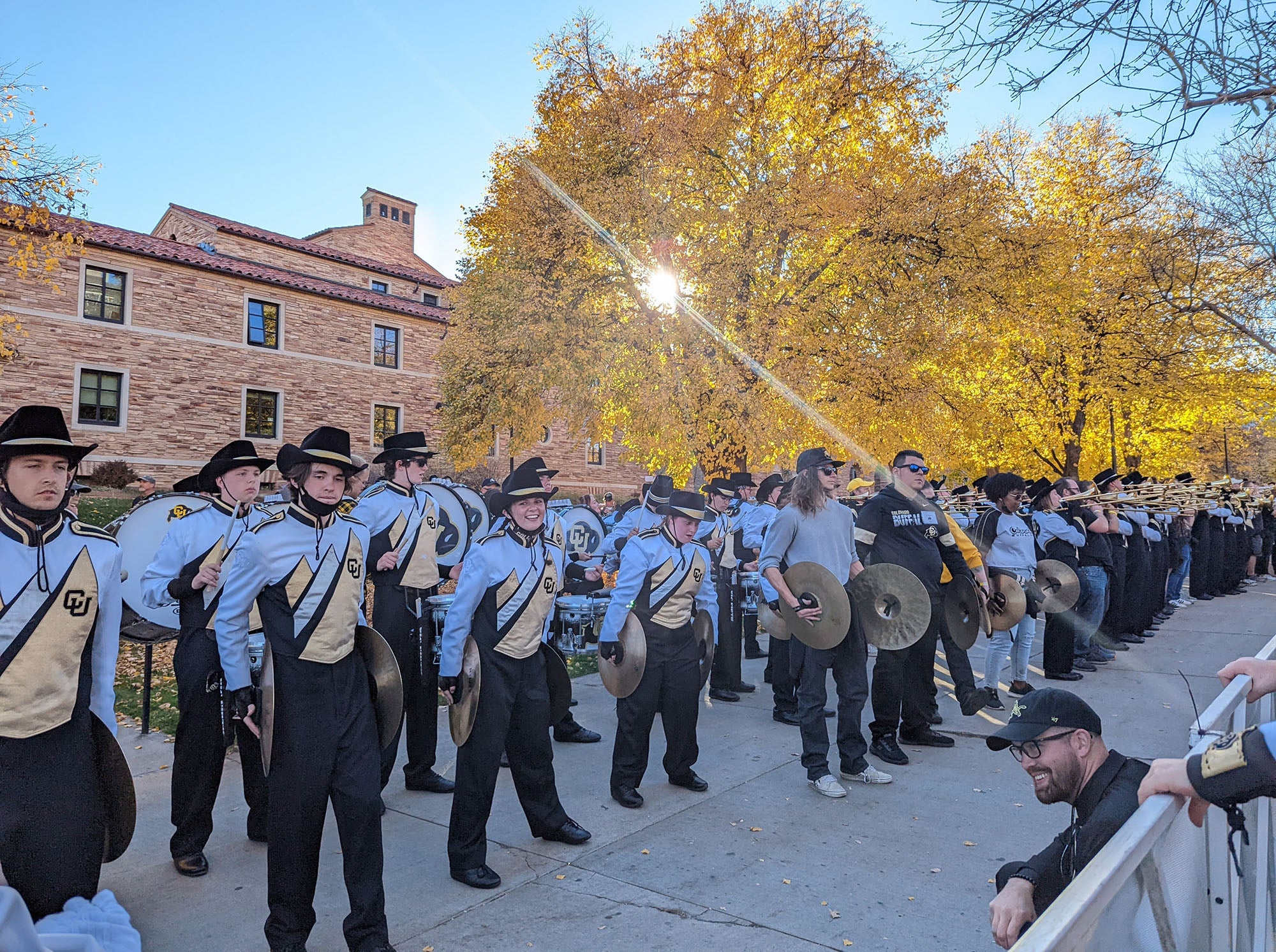 CU Boulder band at Homecoming