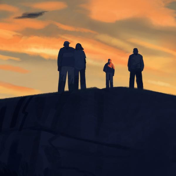 Illustration of the Baca family