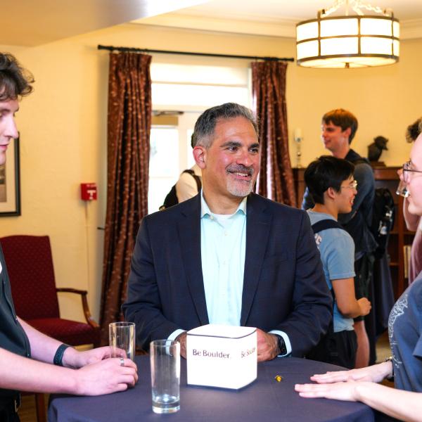 Chancellor Schwartz at the Recognition Awardees Reception