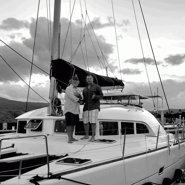men on the boat