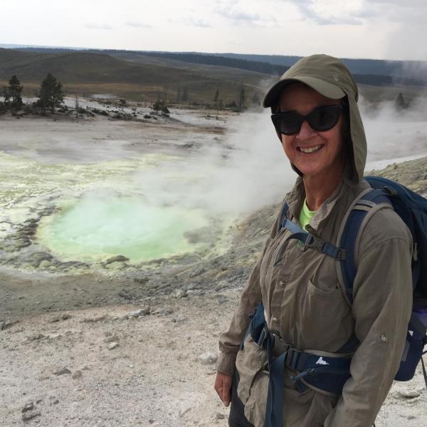 Carol Finn at Yellowstone