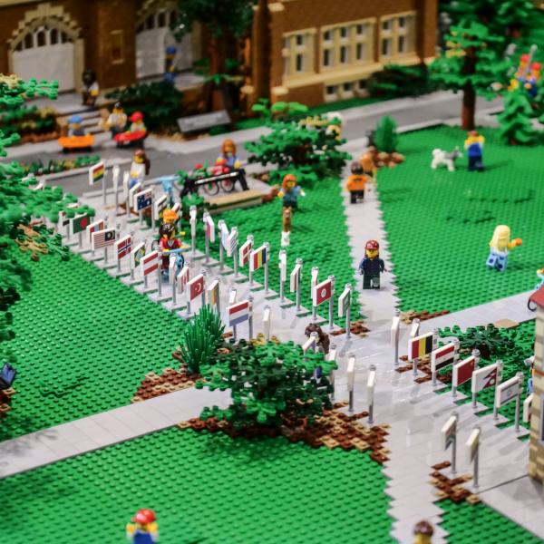 Lego Model of the Conference on World Affairs at CU Boulder