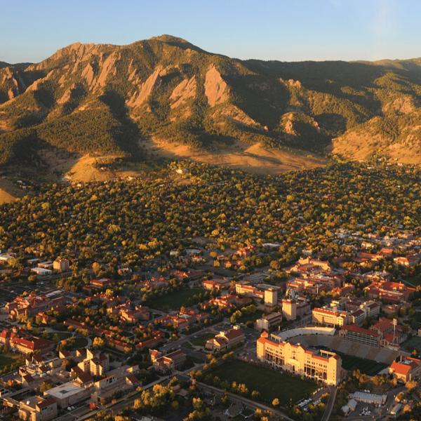 aerial of campus