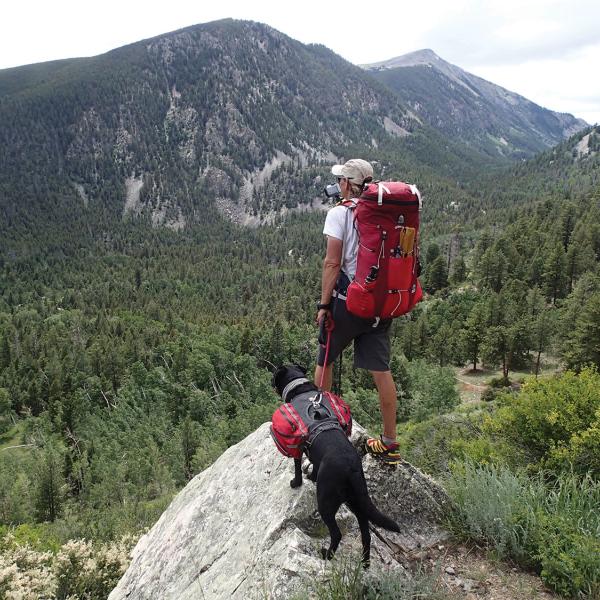 Trevor Thomas and his guide dog Tennille