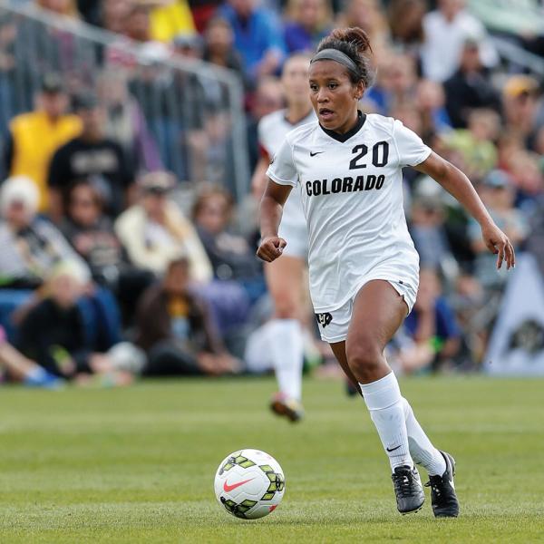 Bri Hooks in soccer game