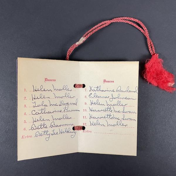 A dance card