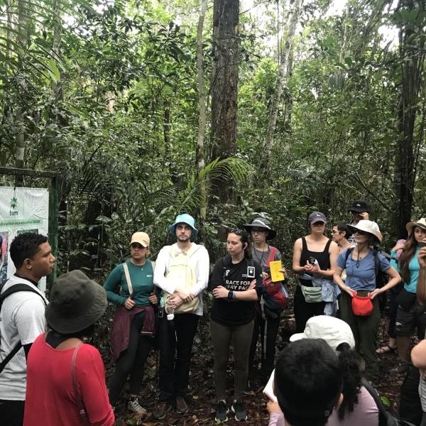 Image of a group learning about ecological education.