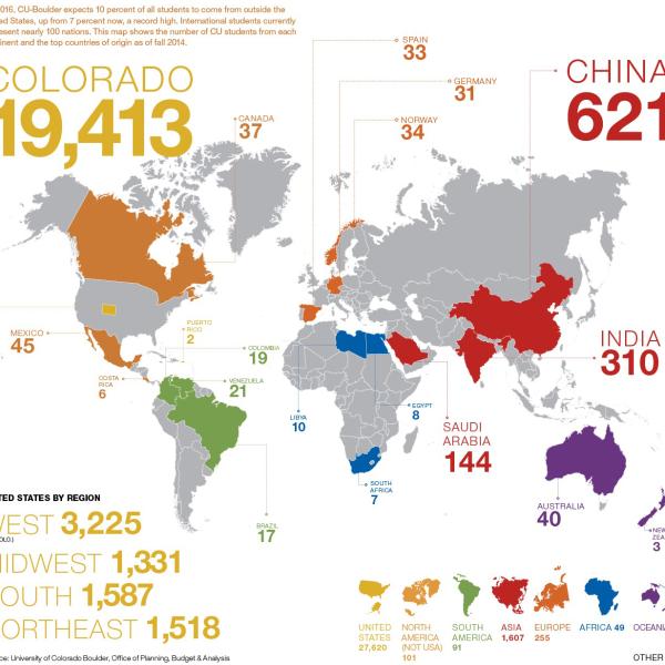 International Enrollment infographic