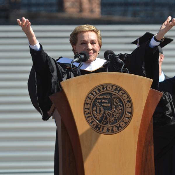 julie andrews commencement