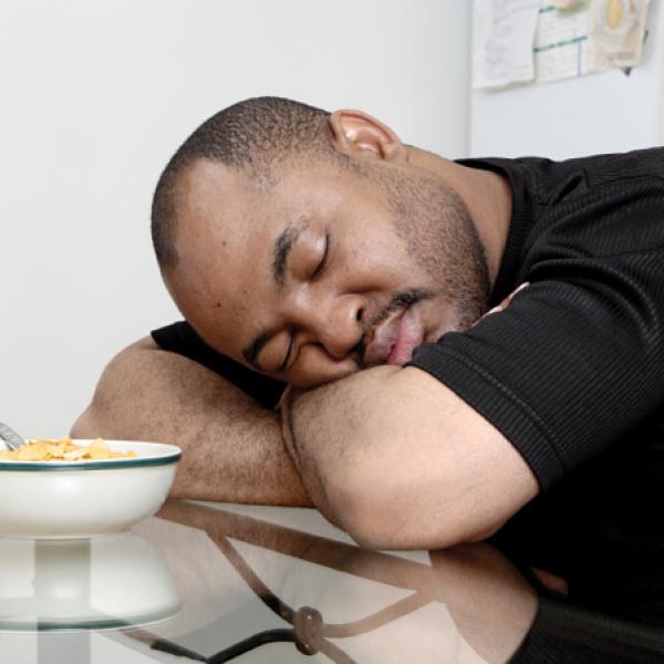 man sleeping