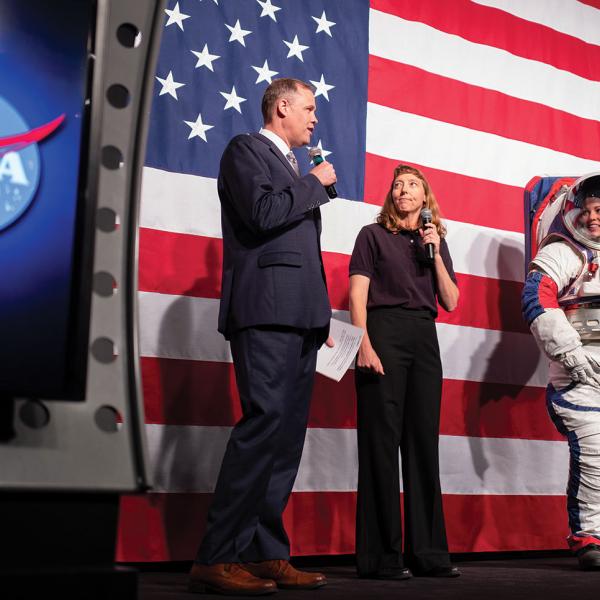 NASA photo of new spacesuit