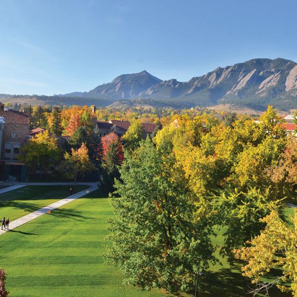 CU Boulder Quad in the Fall