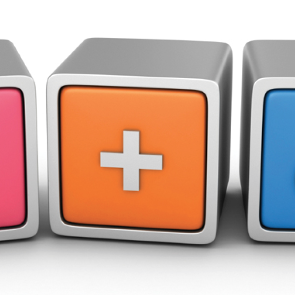 Cubes with gender symbols on them