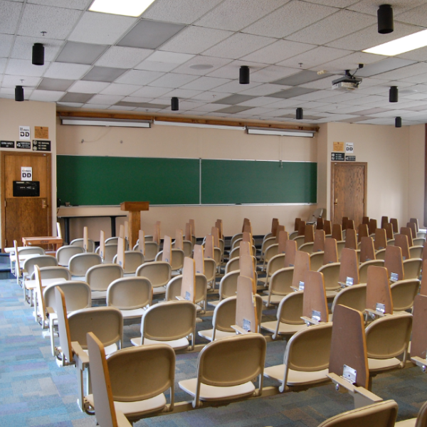 classroom at CU Boulder