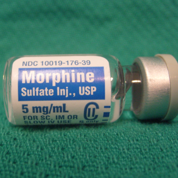bottle of morphine