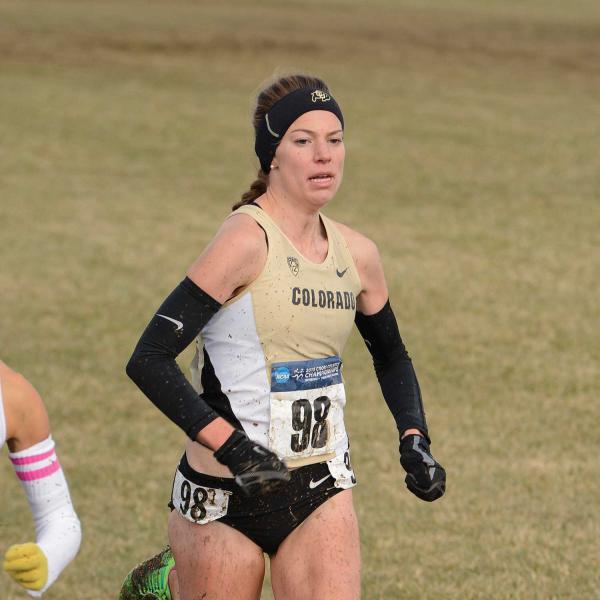 Olympian Shalaya Kipp running in race
