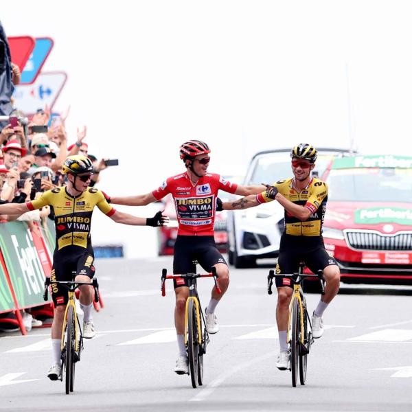 Sepp Kuss winning the Vuelta de España