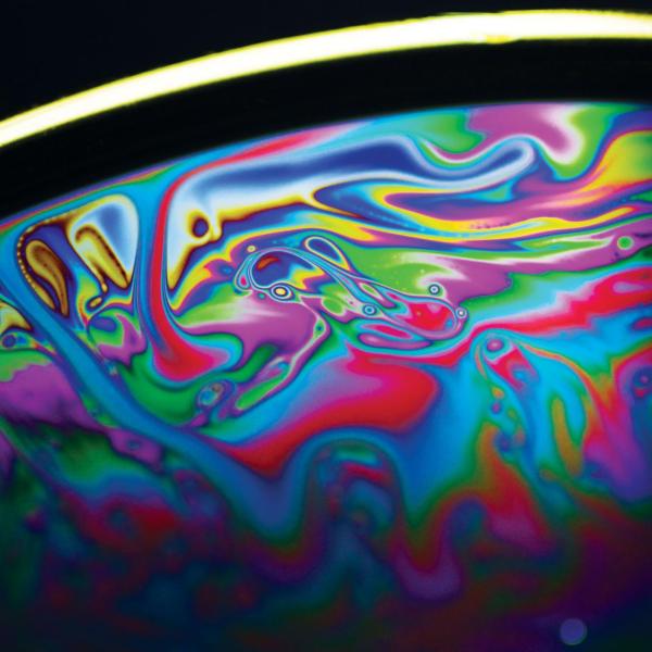 a colorful image created with soap