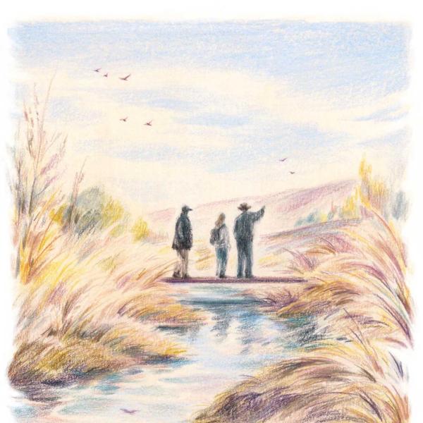 Illustration of Colorado Acequia