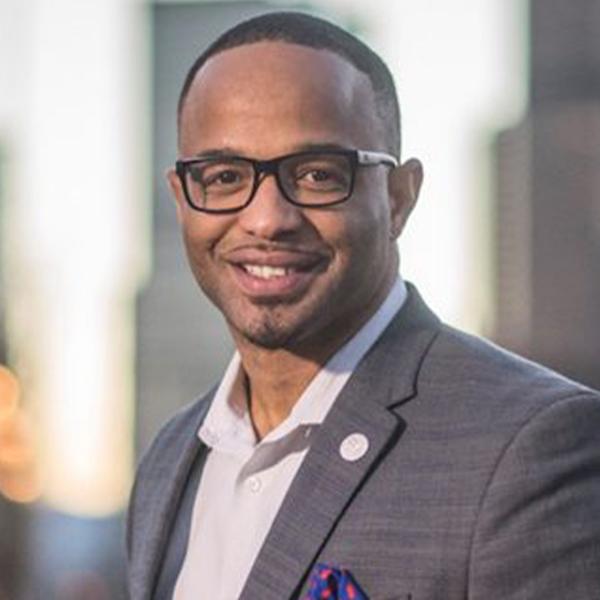 headshot of Albus Brooks, the vice president of business development and strategy for Milender White