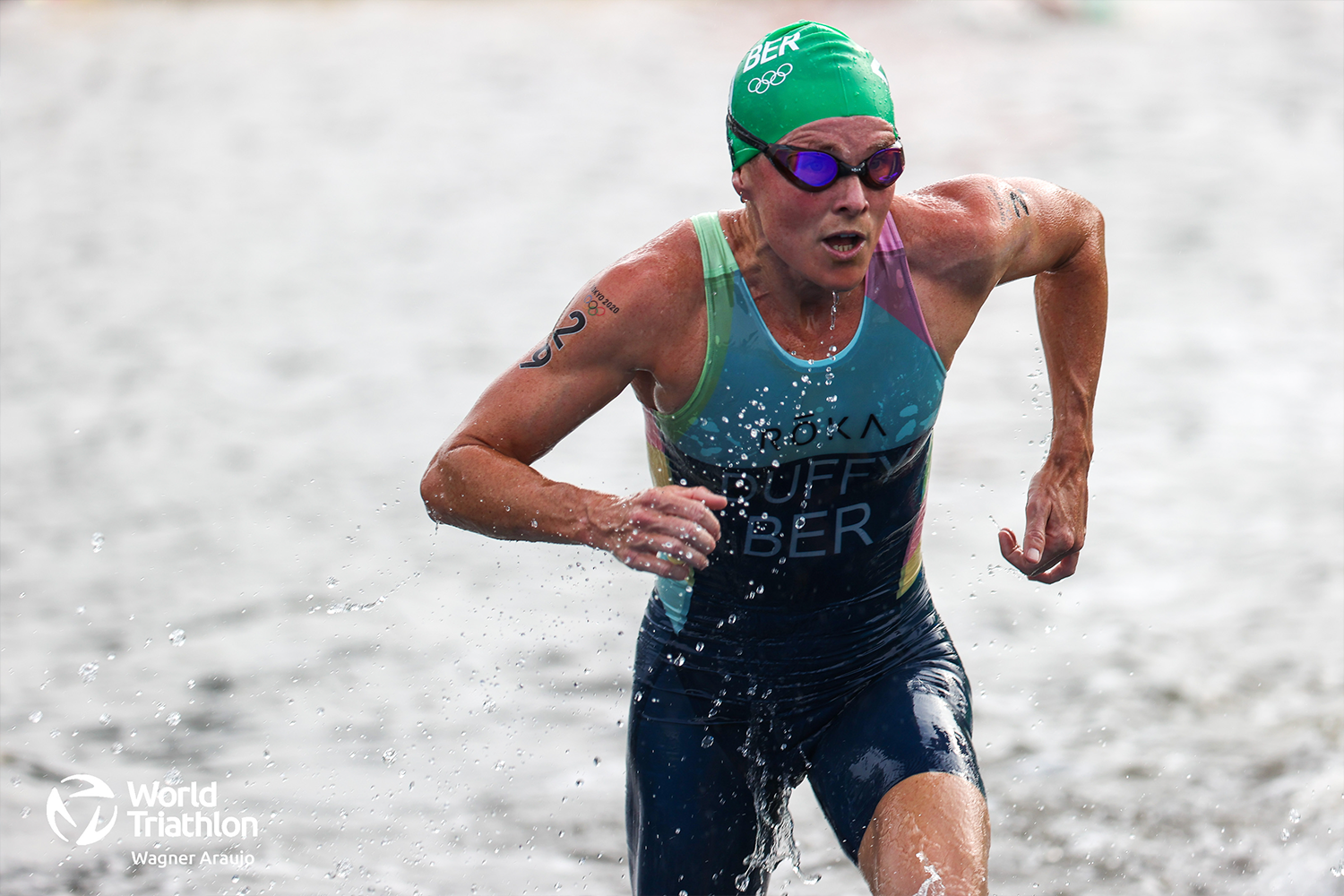 Flora Duffy running out of water