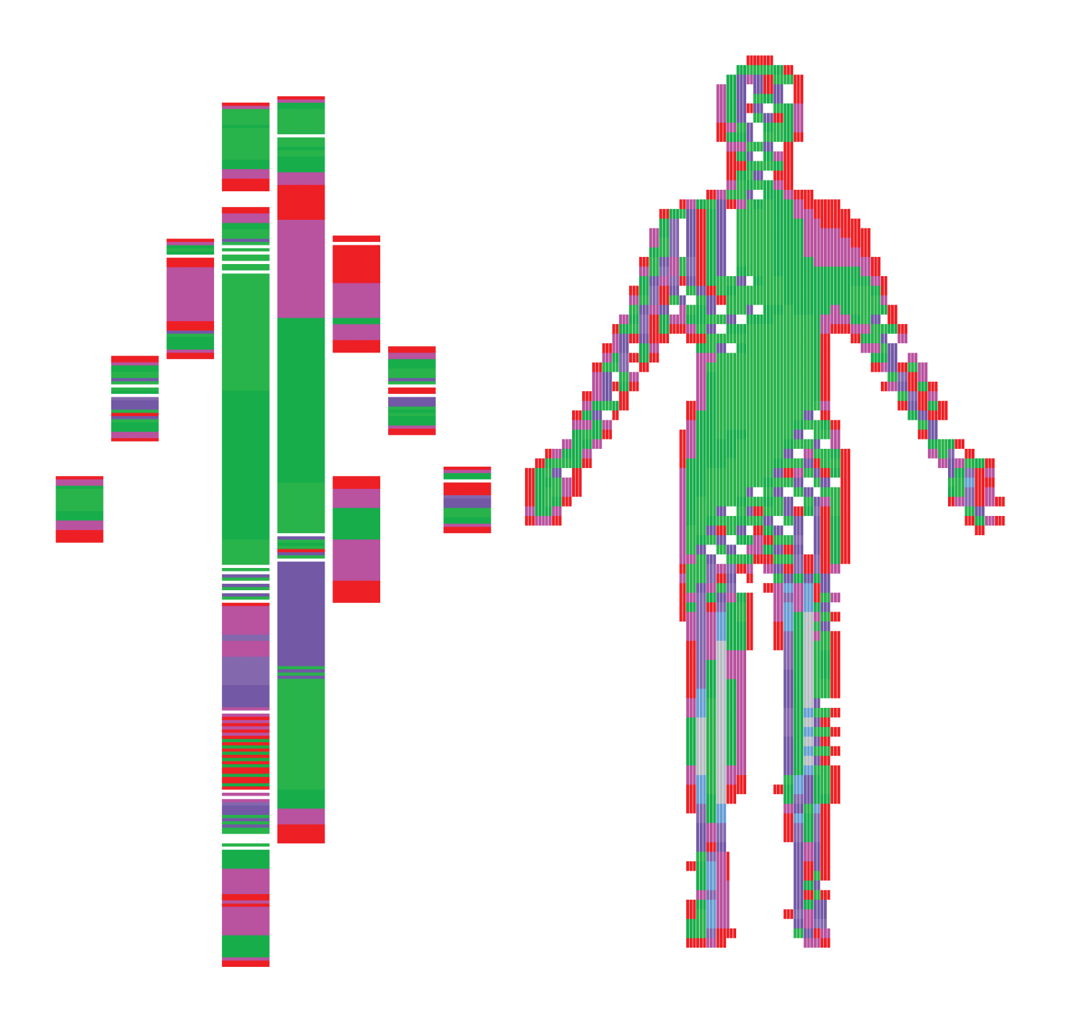 Digital illustrations of humans