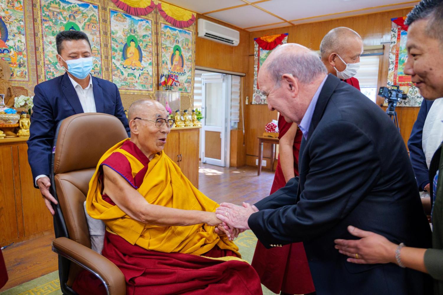 Chancellor DiStefano with the Dalai Lama