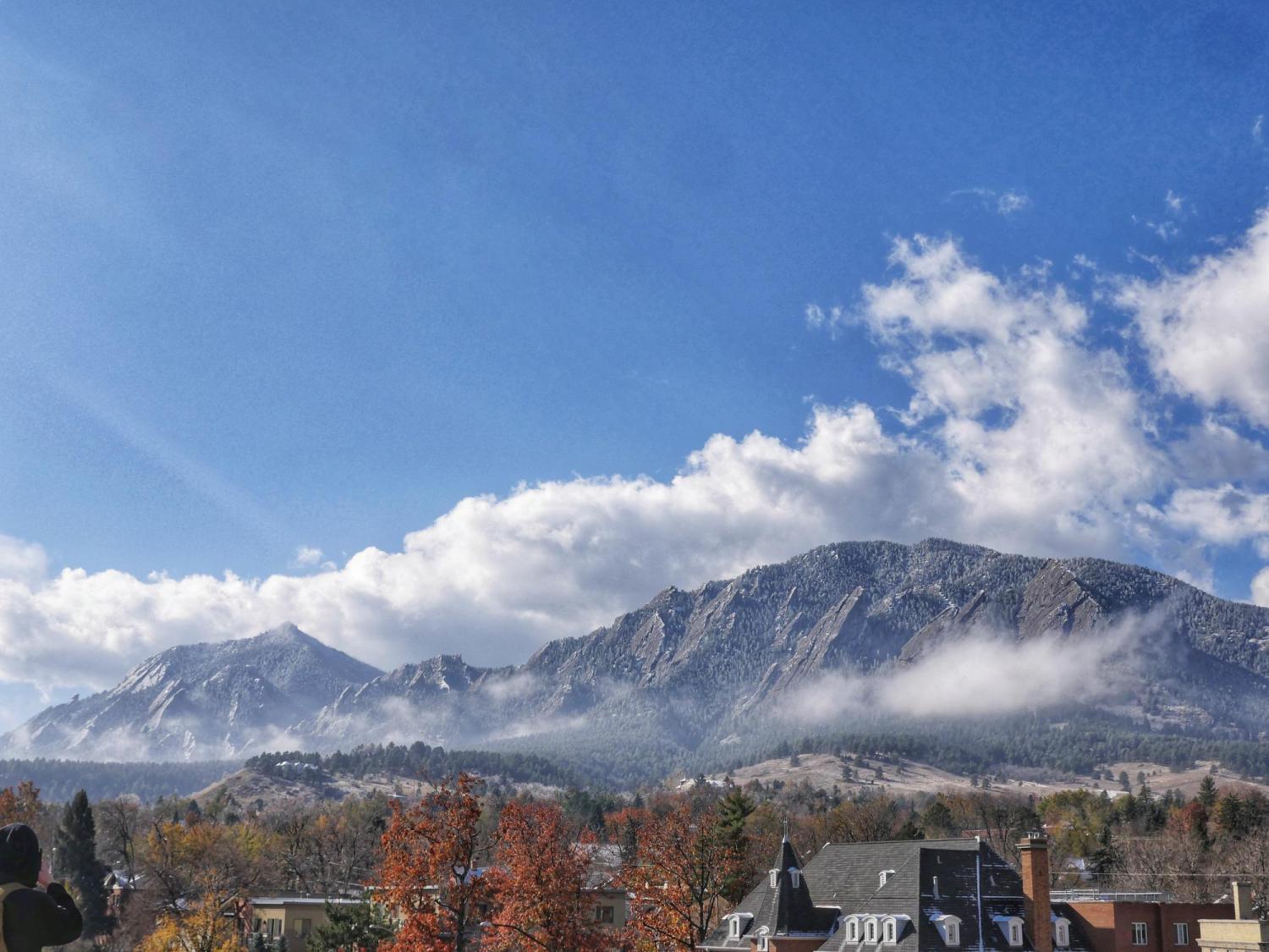 mist over campus