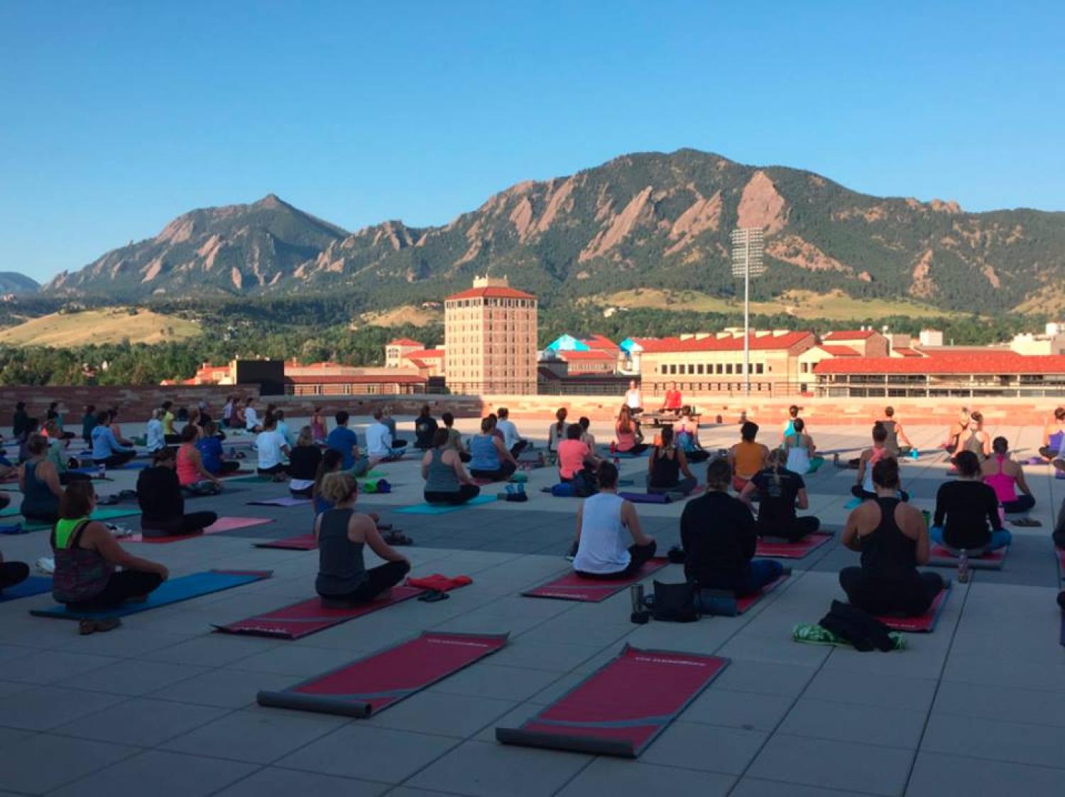 rooftop yoga