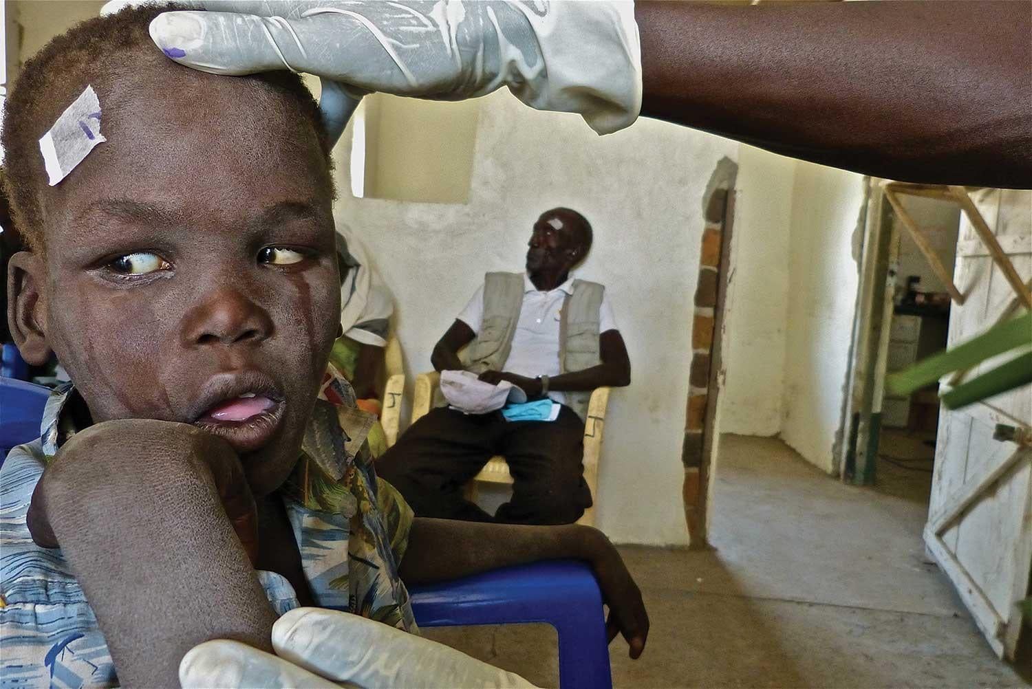 blind boy in South Sudan
