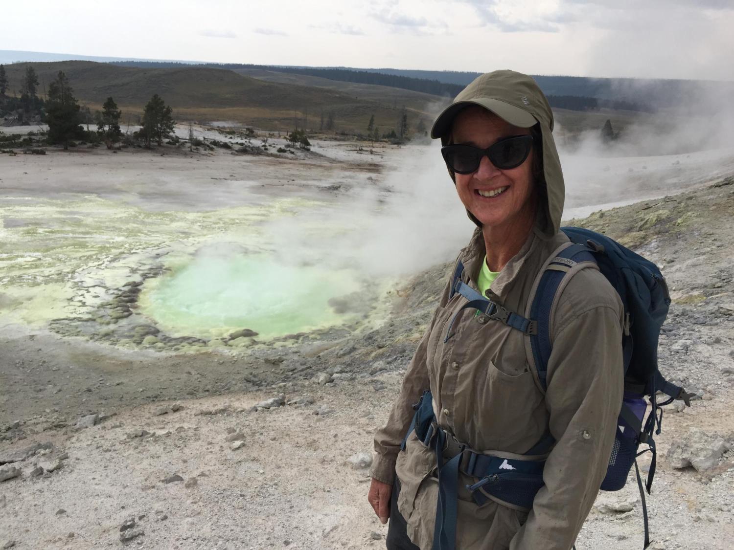 Carol Finn at Yellowstone