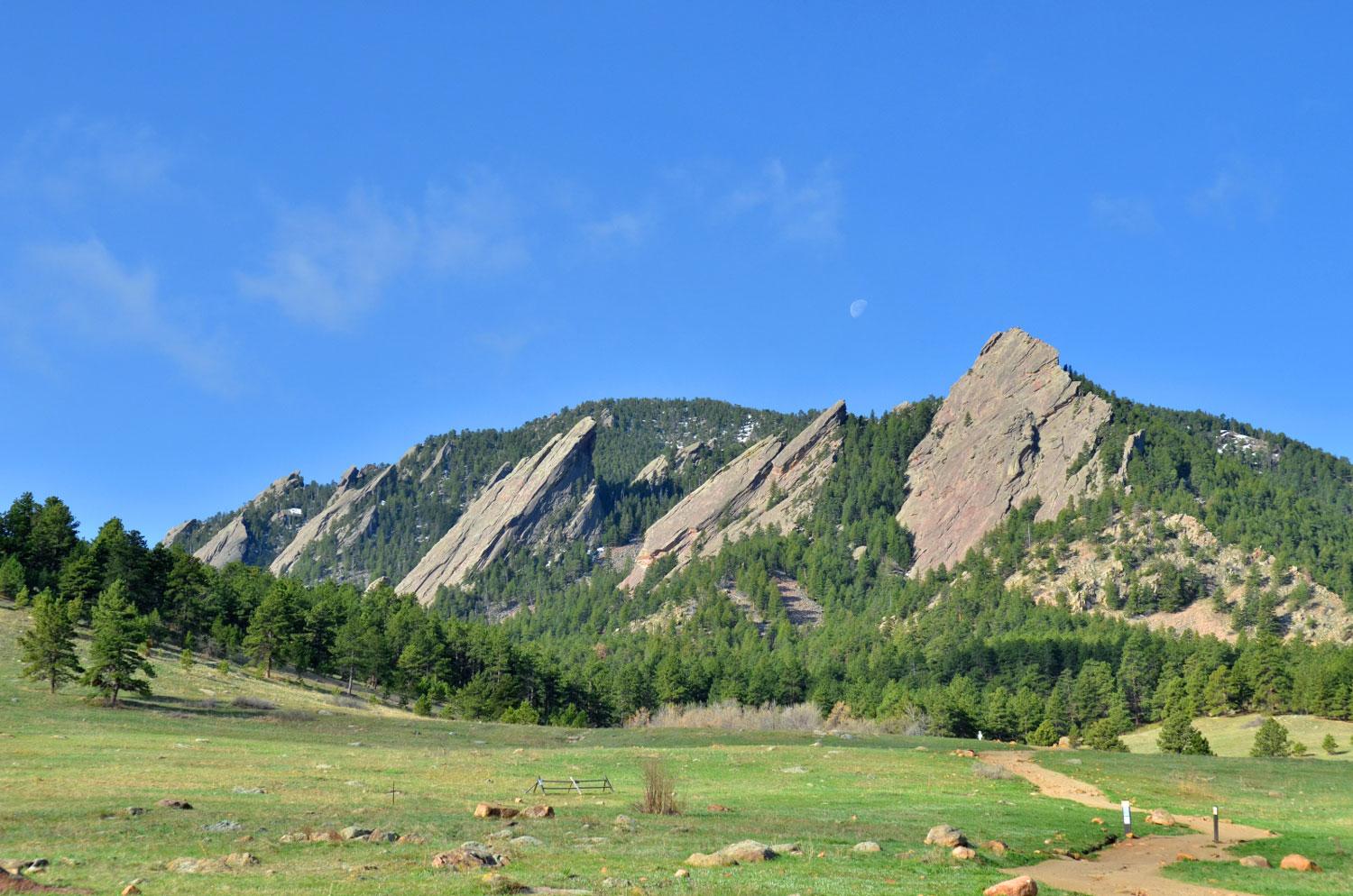 Flatirons as seen from Chautauqua Park