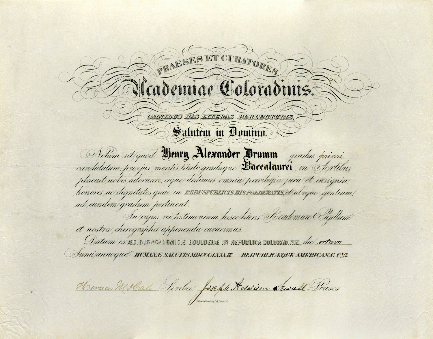 Drumm diploma