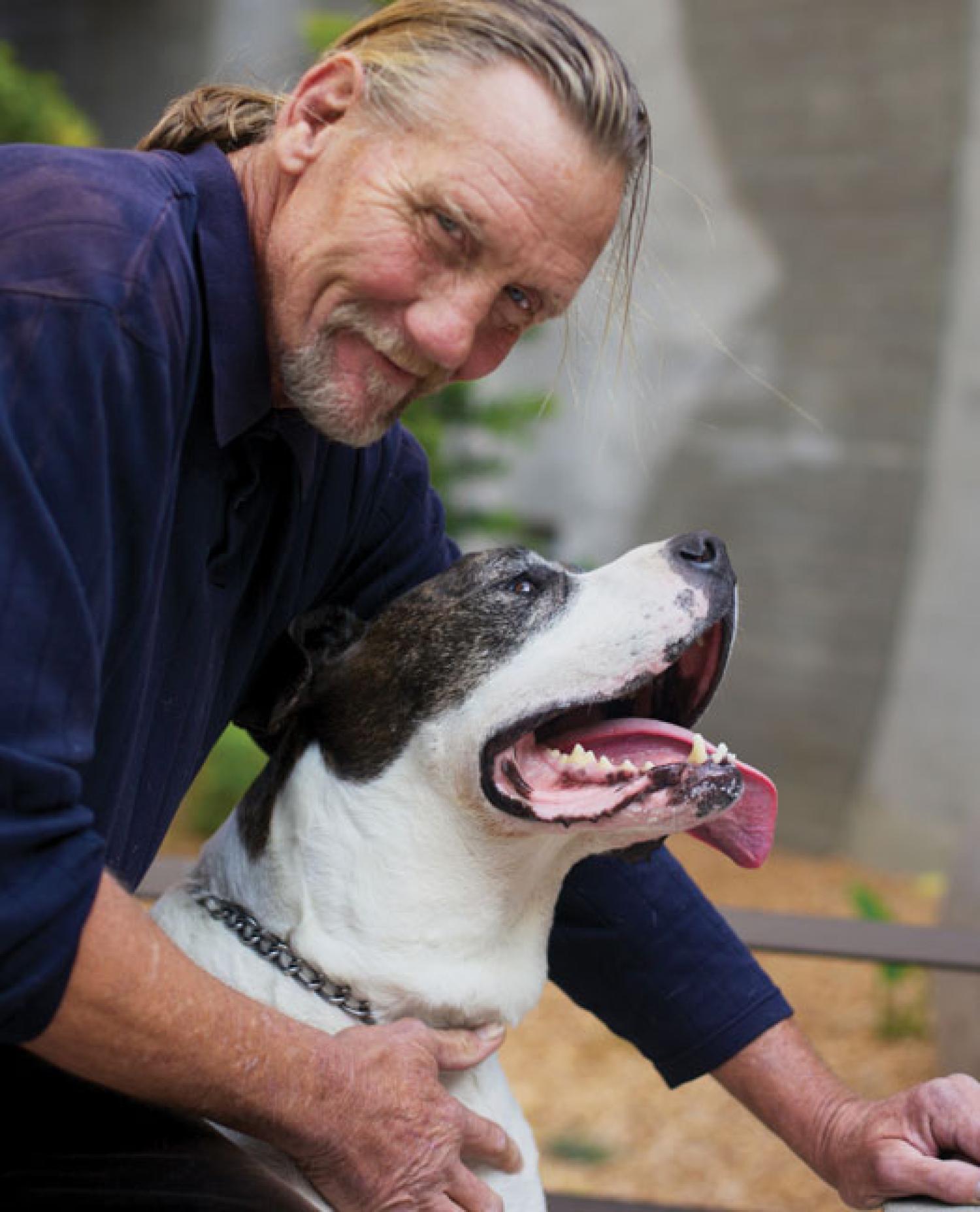 Man and dog