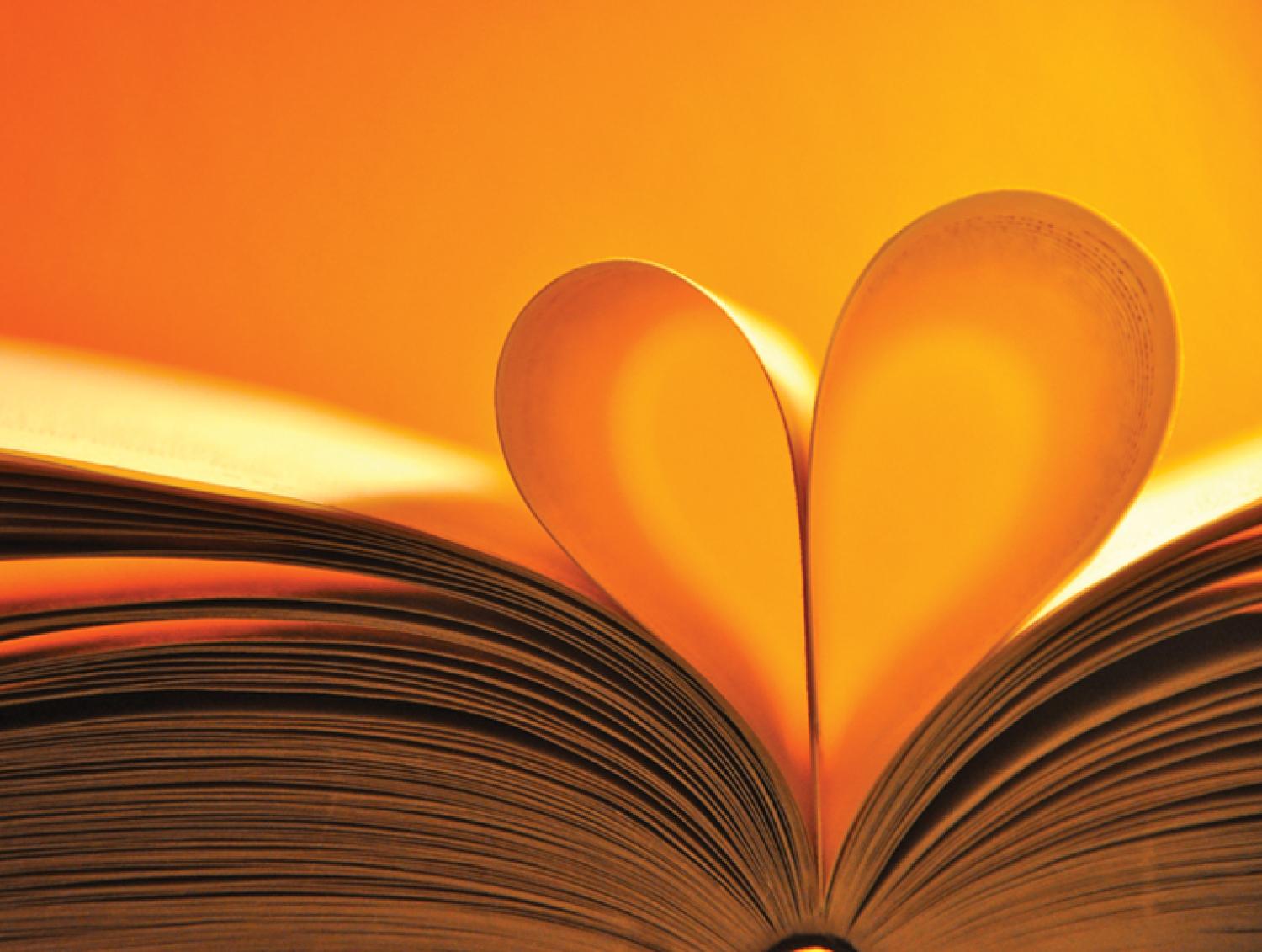 artistic book pages