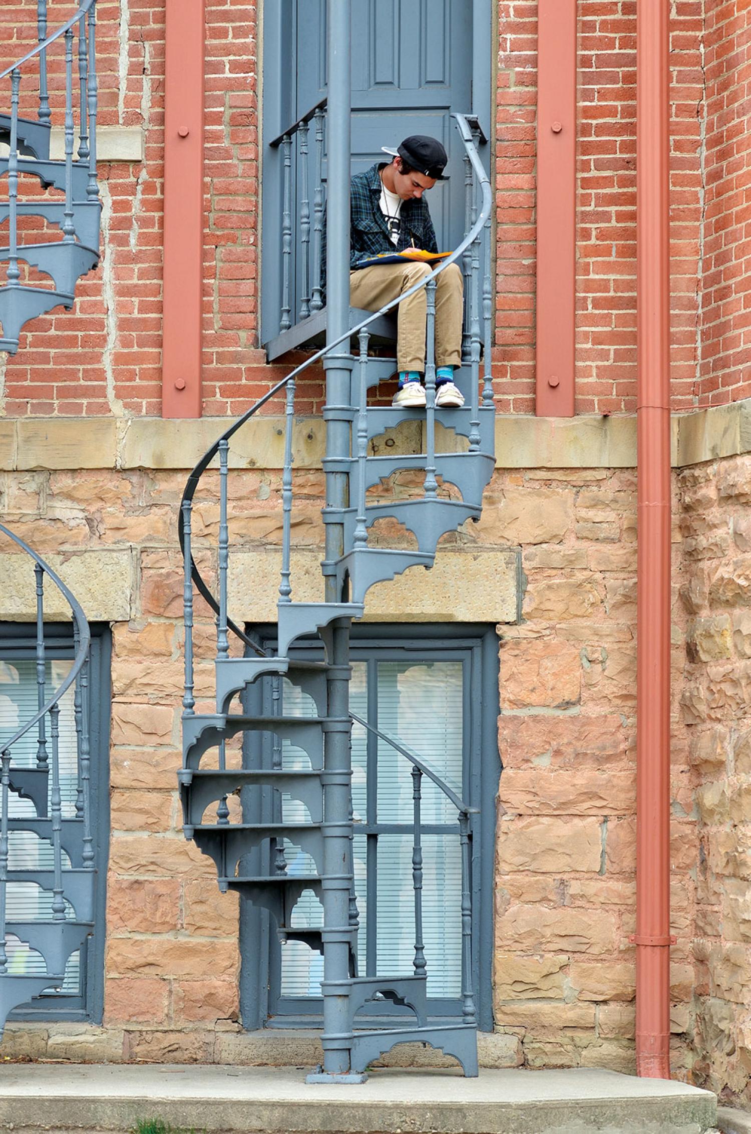 Old Main fire escape