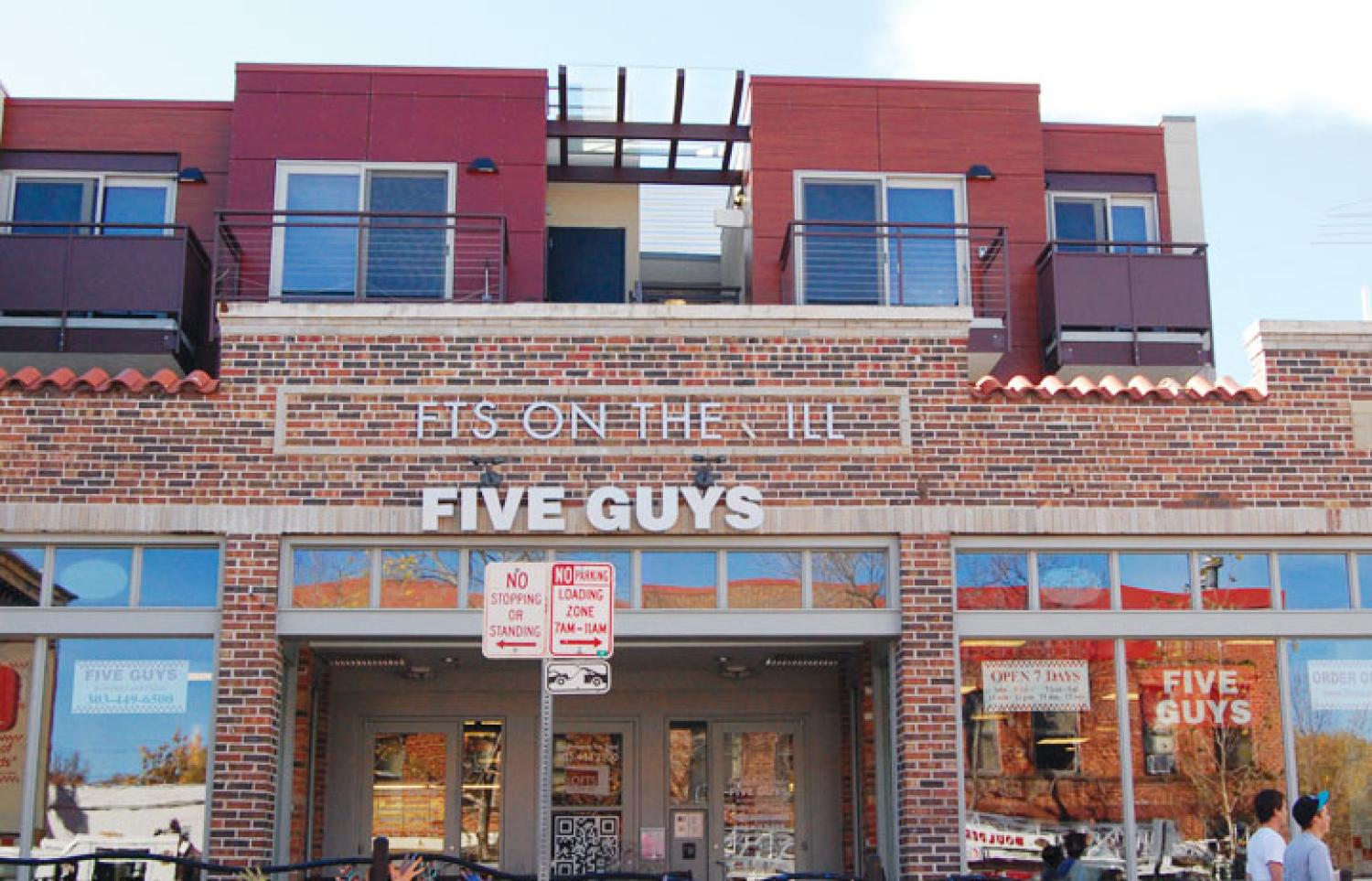 five guys restaurant on the hill
