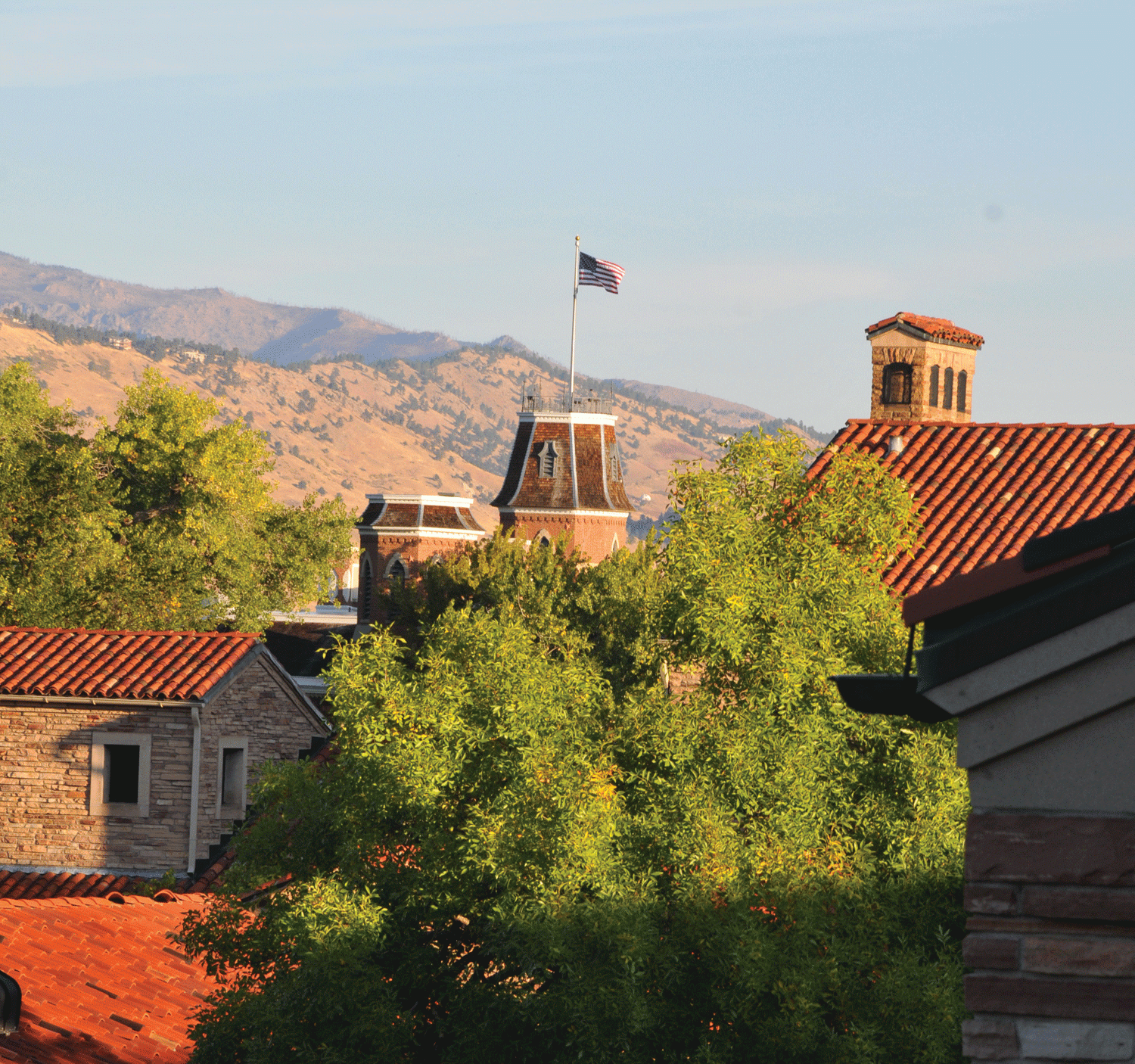 Old Main in the summer