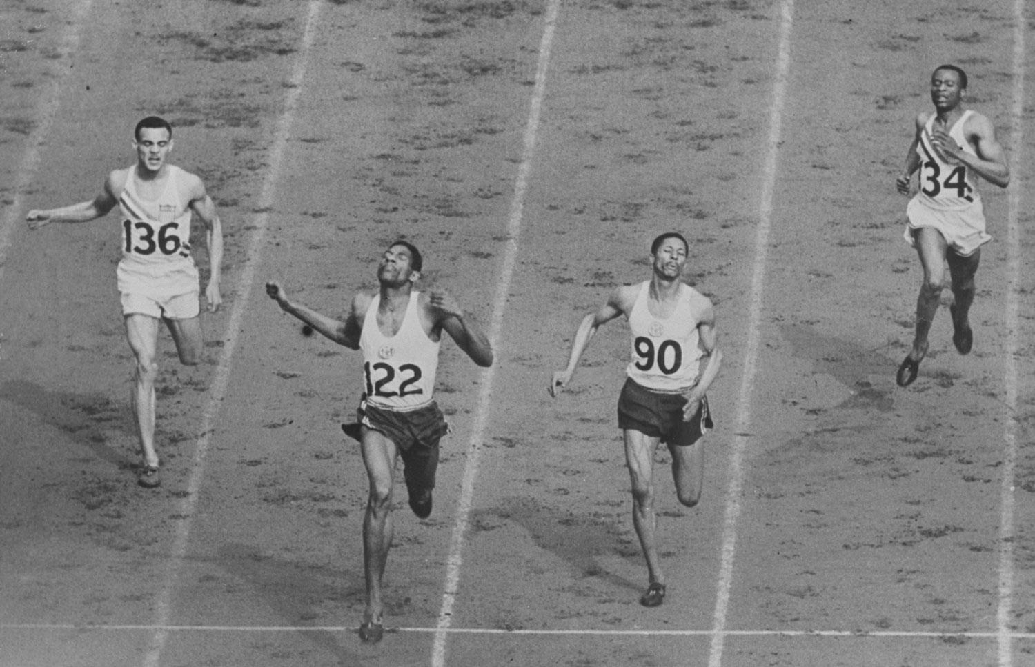 Men's 400 Meter finish, 1948 Olympics